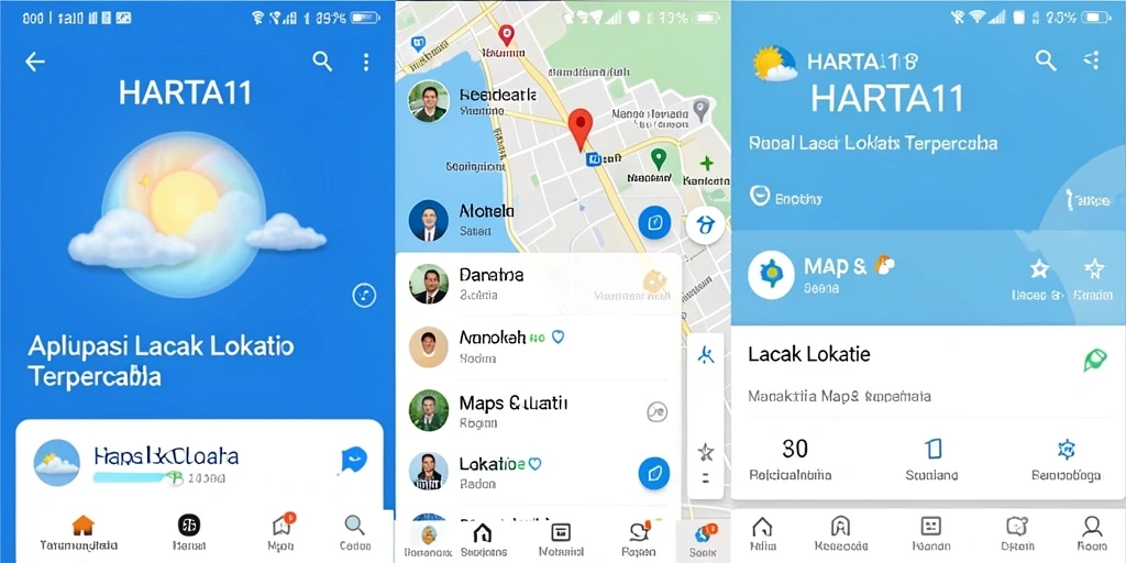 Antarmuka HARTA11 menampilkan fitur pelacakan lokasi dengan jelas.